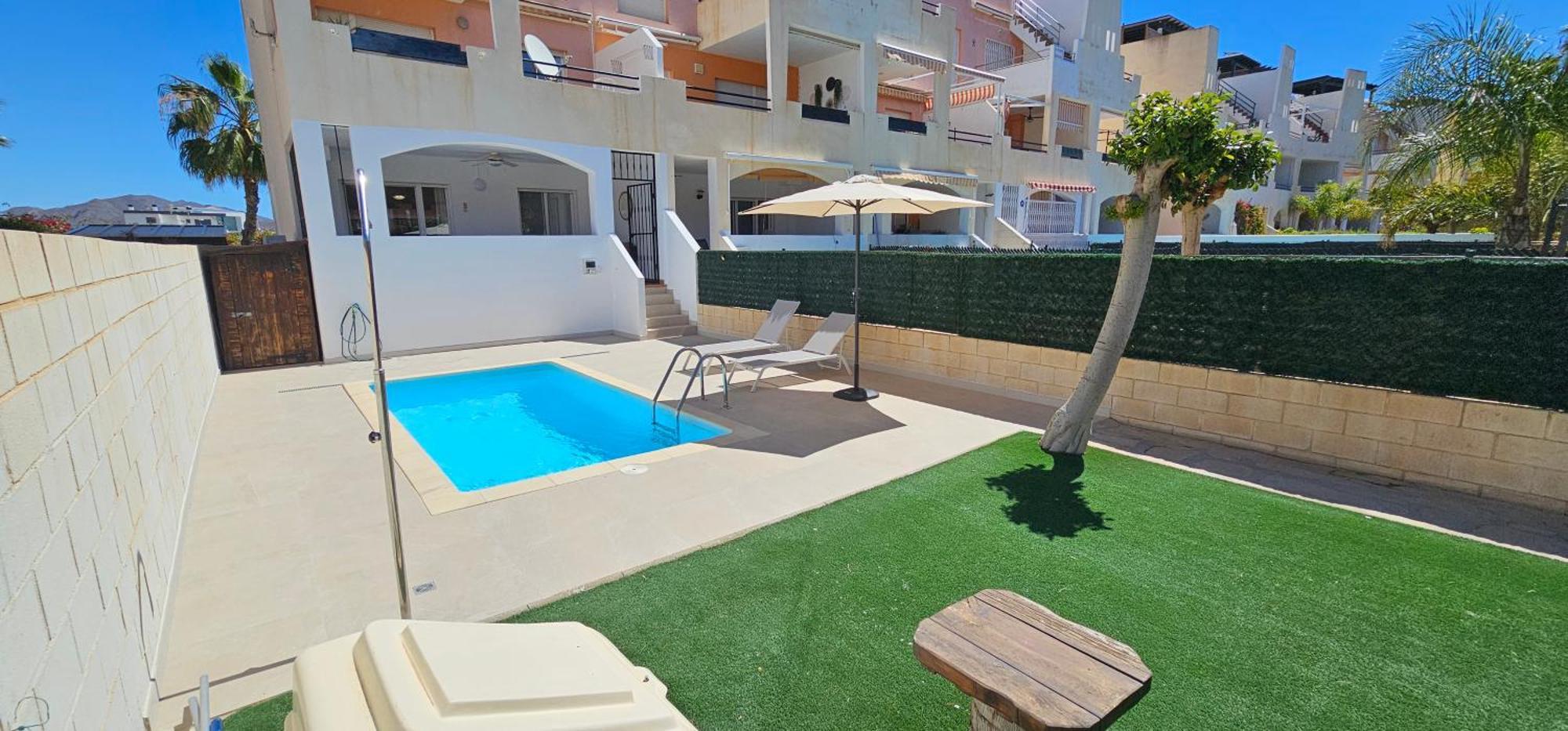 Homes Of Spain, Apartamentos Paraiso Vera Playa, Fatu Hiva, Bajo A Con Piscina Privada En Jardin Privado, Primera Linea De Playa, Wifi ภายนอก รูปภาพ